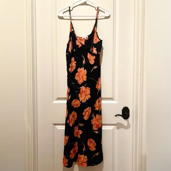 Patrons Of Peace Dresses | Nwot Floral Black And Coral Sundress Beachy Boho Flowy Lacy Summer Maxi Dress | Color: Black/Orange | Size: M | Patrons Of Peace Dresses | Nwot Floral Black And Coral Sundress Beachy Boho Flowy Lacy Summer Maxi Dress | Color: Black/Orange | Size: M |